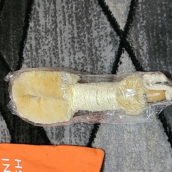 THE ALL NATURAL SISAL WET DRY BODY BIKINI BRUSH & POUCH PRICE FIRM - Picture 4 of 7